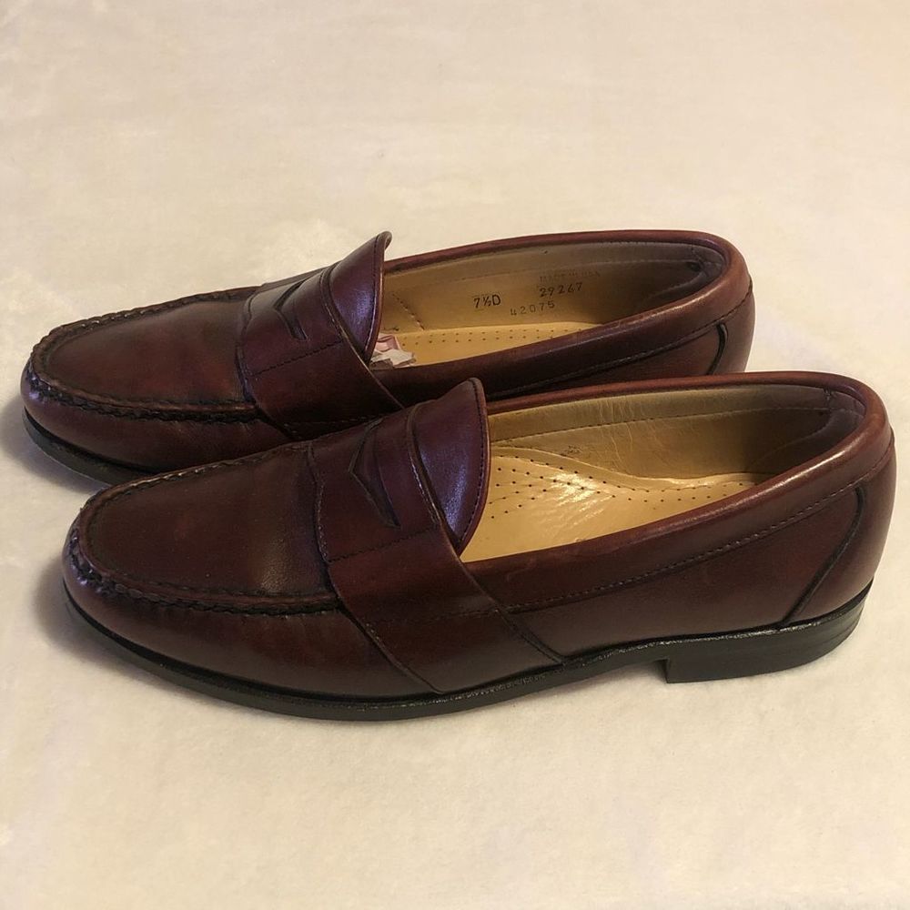 Allen Edmonds Cameron Dark Brown Leather Loafers • Men’s Sz 7.6/Women’s Sz 9 - Picture 3 of 5